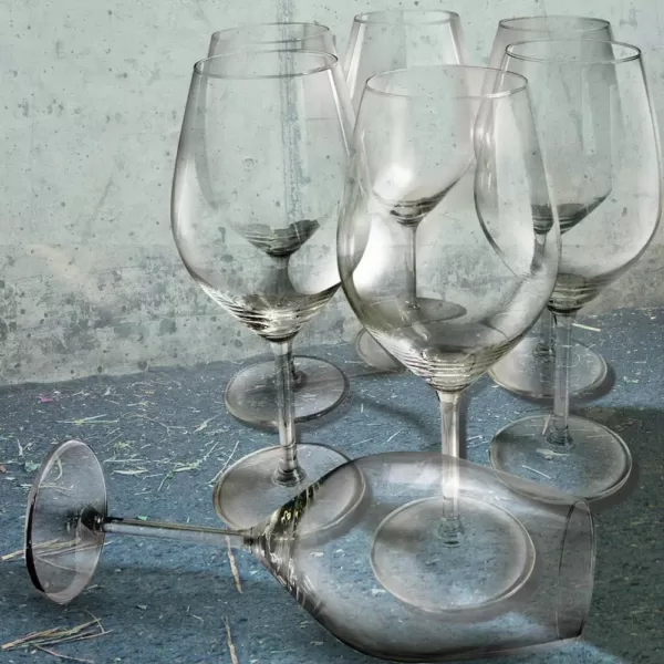 Epicureanist Illuminati White Wine Glasses (Set of 6)