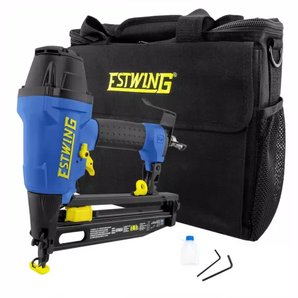 Estwing Pneumatic 2-1/2 in. 16-Gauge Straight Finish Nailer with Canvas Bag