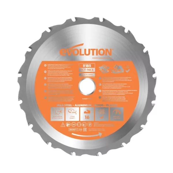 Evolution Power Tools 7-1/4 in. 20-T Multi-Material Replacement Circular and Chop Saw Blade