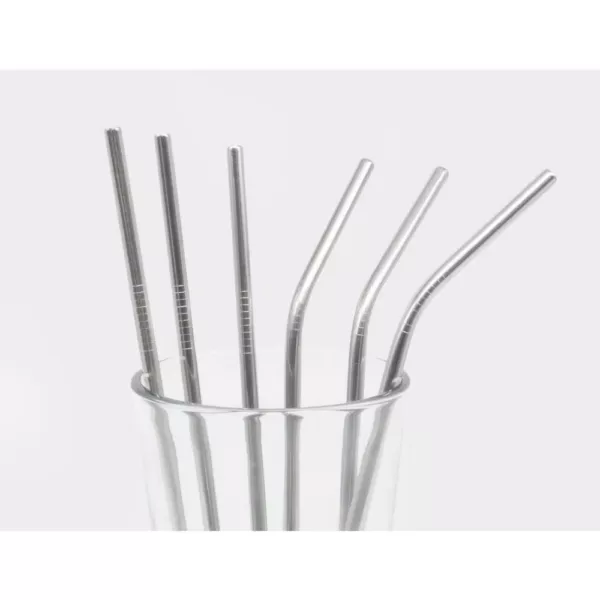 ExcelSteel 14-Piece Stainless Steel Straw Set With Cleaning Brushes