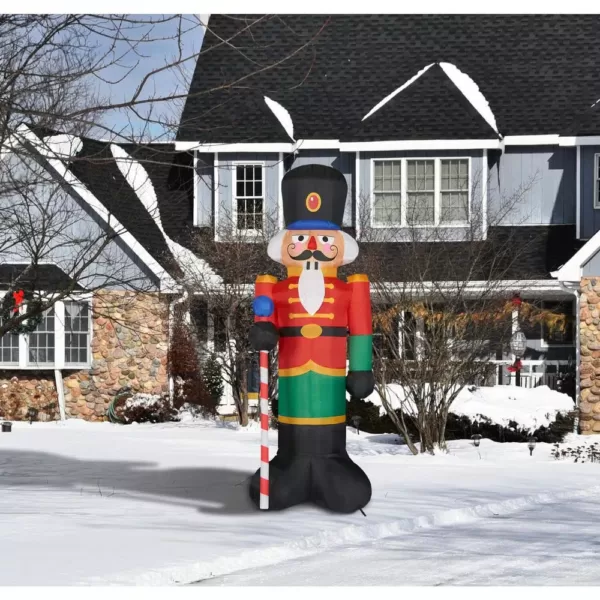 Fraser Hill Farm 10 ft. Nutcracker Christmas Inflatable with Lights