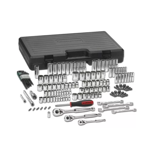 GEARWRENCH 1/4 in., 3/8 in. and 1/2 in. Drive SAE/Metric Mechanics Tool Set (141-Piece)