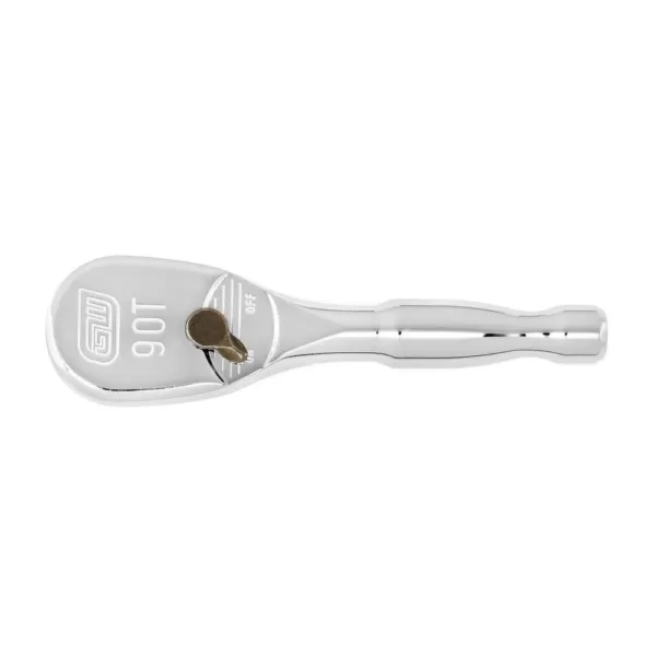 GEARWRENCH 3/8 in. Drive 90 Tooth 4-3/4 in. Stubby Teardrop Ratchet