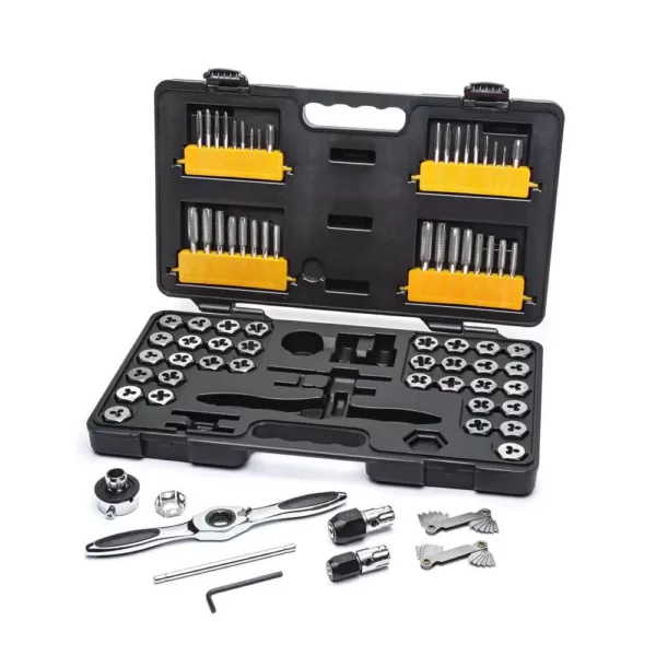 GEARWRENCH SAE/Metric Ratcheting Tap and Die Set (75-Piece)