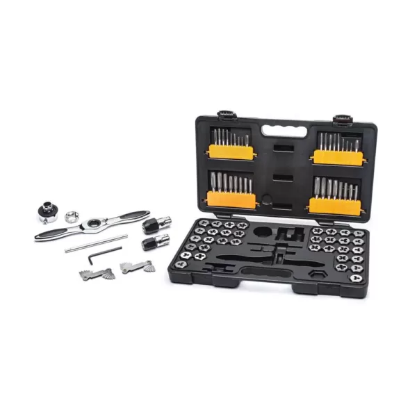 GEARWRENCH SAE/Metric Ratcheting Tap and Die Set (75-Piece)