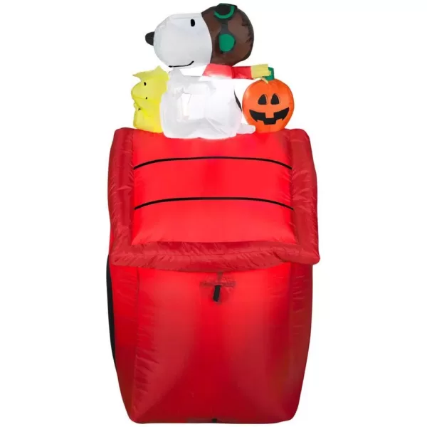 Gemmy 3.5 ft. H. Red Baron Halloween Airblown Peanuts Lighted Snoopy Halloween Inflatable