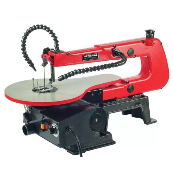 General International 1.2 Amp 16 in. Variable Speed Scroll Saw with Flex Shaft LED Work Light