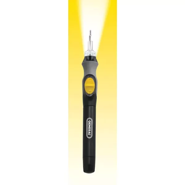 General Tools 10 in. LED Lighted Power Precision Screwdriver