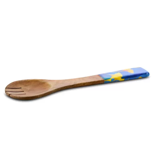 GIBSON elite Philomena 2-Piece Enamel On Wood Salad Serving Set