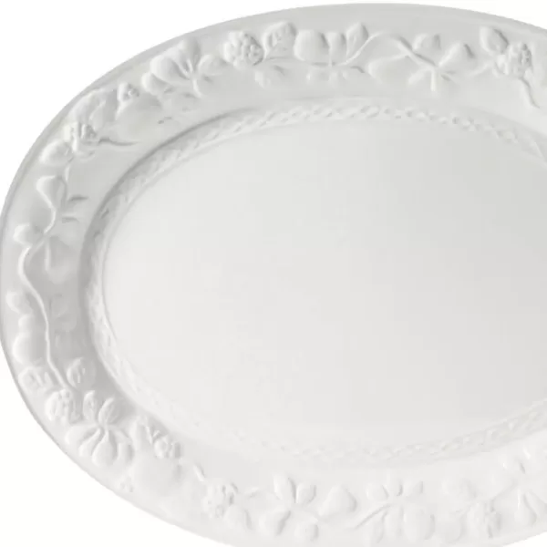 Gibson Home Fruitful White Durastone Platter