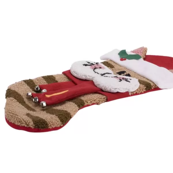 Glitzhome 22 in. L 3D Cat Hooked Stocking