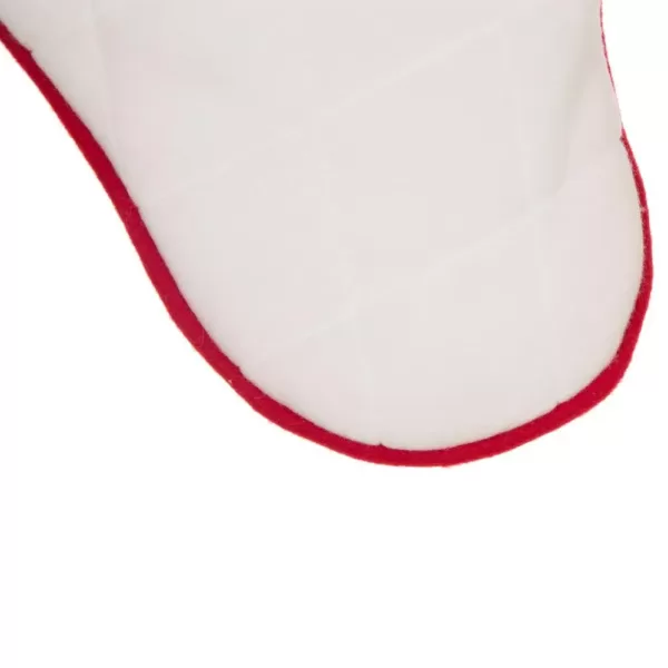 Glitzhome 21 in. L White Fleece Christmas Stocking - Merry Christmas