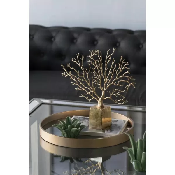 A & B Home Gold Tree Irregular Decor Accent