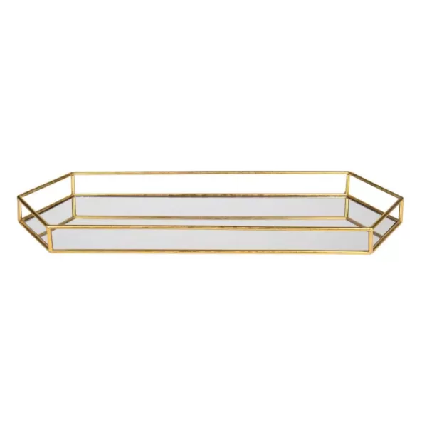 Kate and Laurel Felicia Gold Decorative Tray