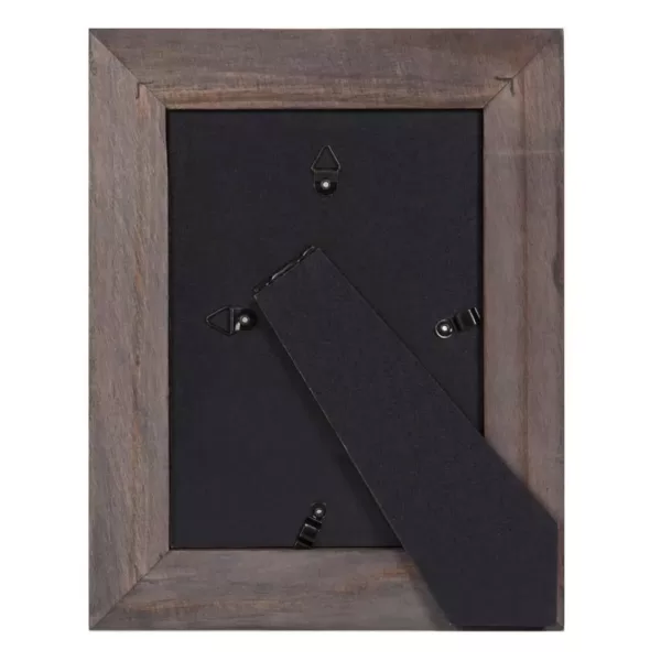 DesignOvation Museum 5 in. x 7 in. Matted to 3.5 in. x 5 in. Gray Picture Frame (Set of 4)