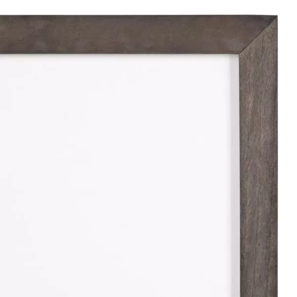 DesignOvation Gallery 16 in. x 20 in. matted to 8 in. x 10 in. Gray Picture Frame