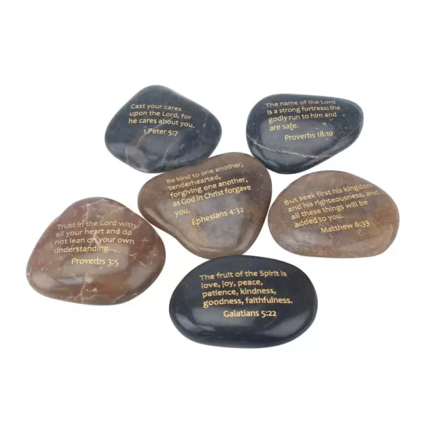 Stonebriar Collection Set of 6 Scripture Rocks