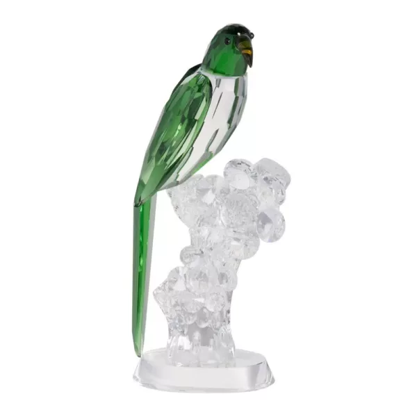 A & B Home Green/White Parrot Elegance Irregular Decor Accent