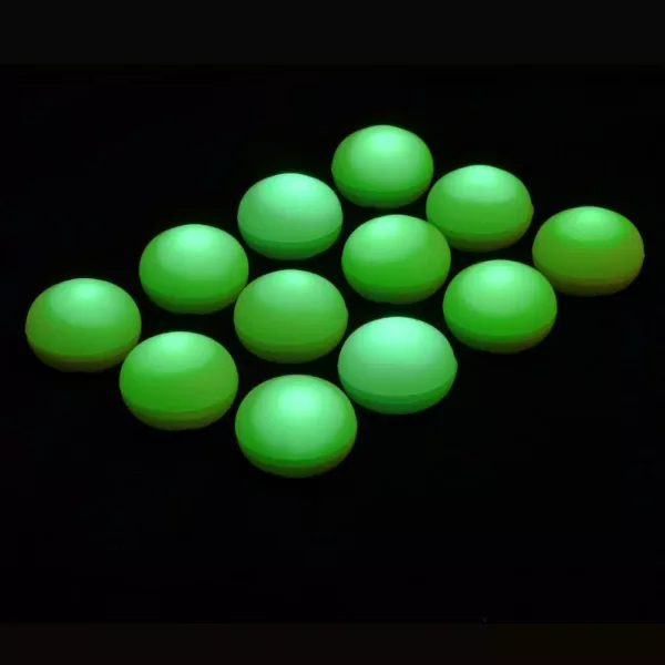 LUMABASE 1.25 in. D x 0.875 in. H x 1.25 in. W Green Floating Blimp Lights (12-Count)