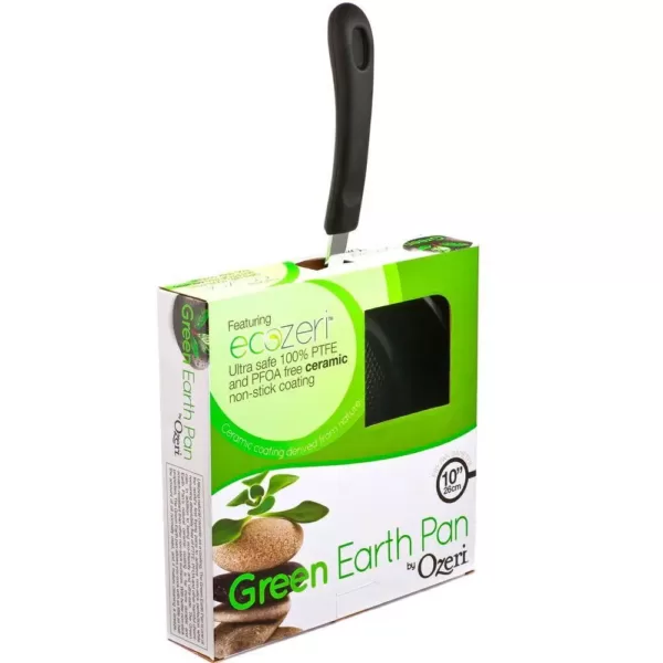 Ozeri Green Earth 8 in. Aluminum Ceramic Nonstick Frying Pan in Green