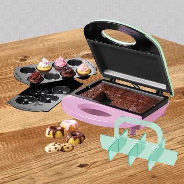 Nostalgia 800 W Green/Pink 4-In-1 Bakery Bites Express