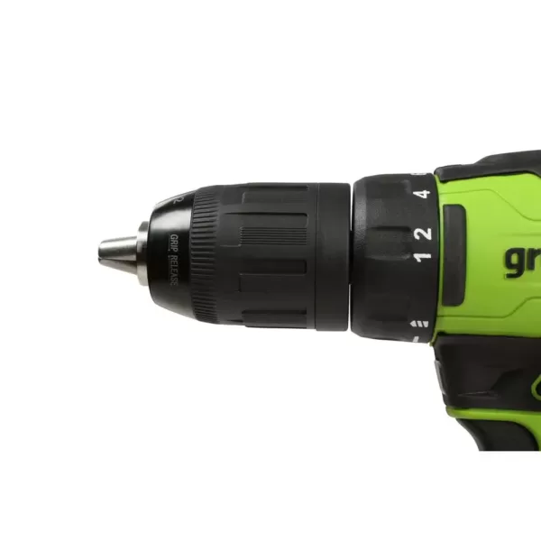 Greenworks 24-Volt Battery Cordless Brushless Hammer Drill, Battery Not Included DD24L01