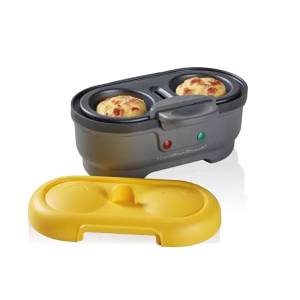 Hamilton Beach Eggbites 2-Egg Grey Egg Bite and Poached Egg Maker