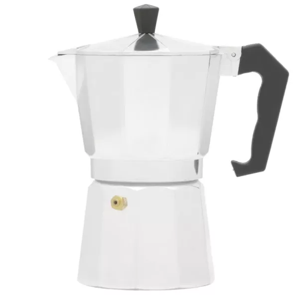 Home Basics 6-Cup Aluminum Stovetop Espresso Machine