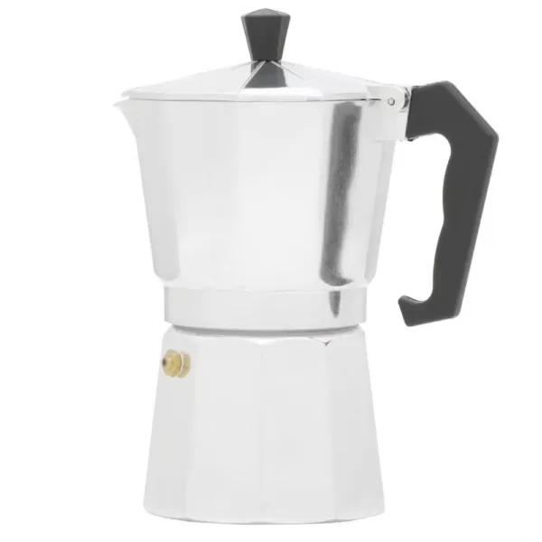 Home Basics 6-Cup Aluminum Stovetop Espresso Machine