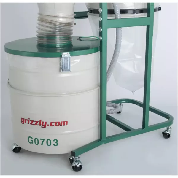 Grizzly Industrial 1-1/2 HP 2-Stage Cyclone Dust Collector