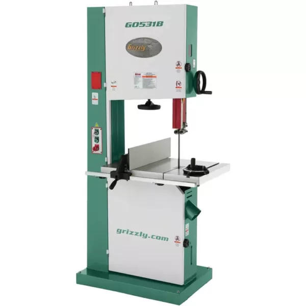 Grizzly Industrial 21" 5 HP Industrial Bandsaw with Brake