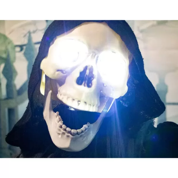 Haunted Hill Farm 5 ft. Animatronic Grim Reaper Halloween Prop