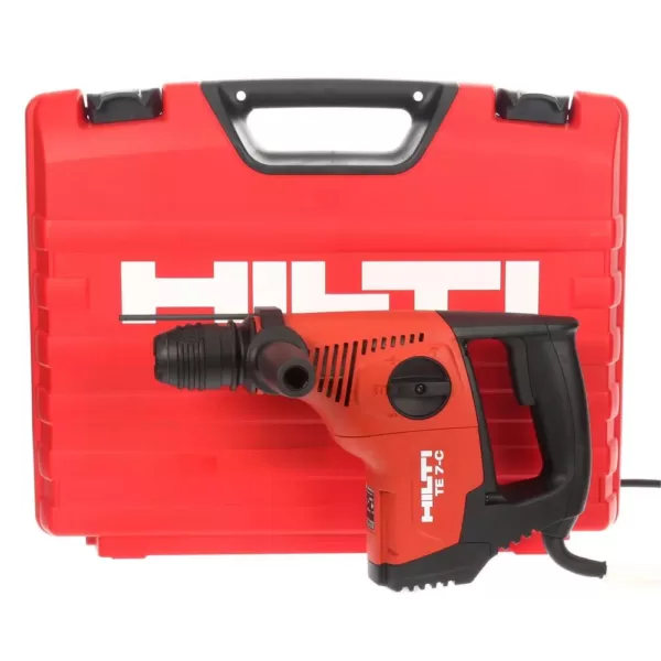 Hilti 120-Volt SDS-Plus TE 7-C Corded Rotary Hammer Drill Kit with 2 TE-CX Hammer Drill Bits