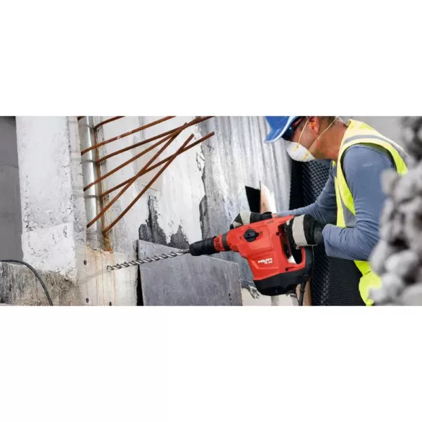 Hilti 120-Volt 13 Amp Corded 1-9/16 in. SDS-Max TE 60-AVR Rotary Hammer, Dust Removal System Kit, Cord and TE-YX Drill Bit