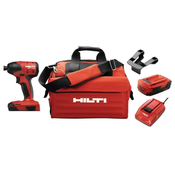 Hilti 22-Volt Lithium-Ion 1/4 in. Hex Cordless Brushless SID 4 Compact Impact Driver with 3 gear speed