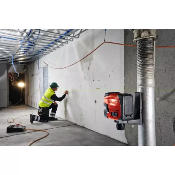 Hilti 66 ft. PM 2-LG Green Beam Line Laser Level with (2) AA Batteries