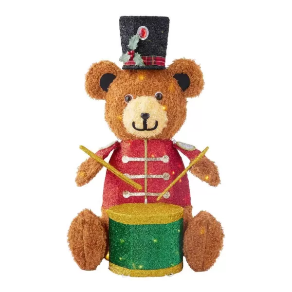 Home Accents Holiday 3 ft Yuletide Lane LED Teddy Bear