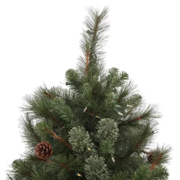 Home Accents Holiday 7.5 ft Alexander Pine Pre-Lit LED Artificial Christmas Tree with 550 SureBright Warm White Lights