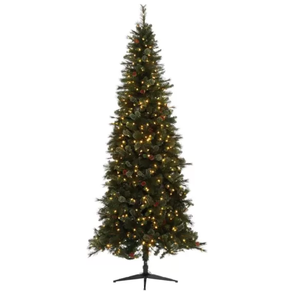 Home Accents Holiday 9 ft Alexander Pine Pre-Lit LED Artificial Christmas Tree with 650 SureBright Warm White Lights