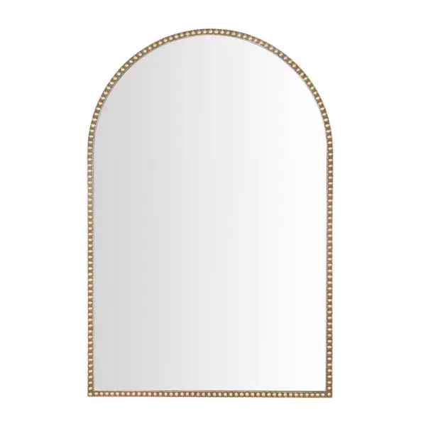 Home Decorators Collection Medium Arched Gold Antiqued Classic Accent Mirror (35 in. H x 24 in. W)