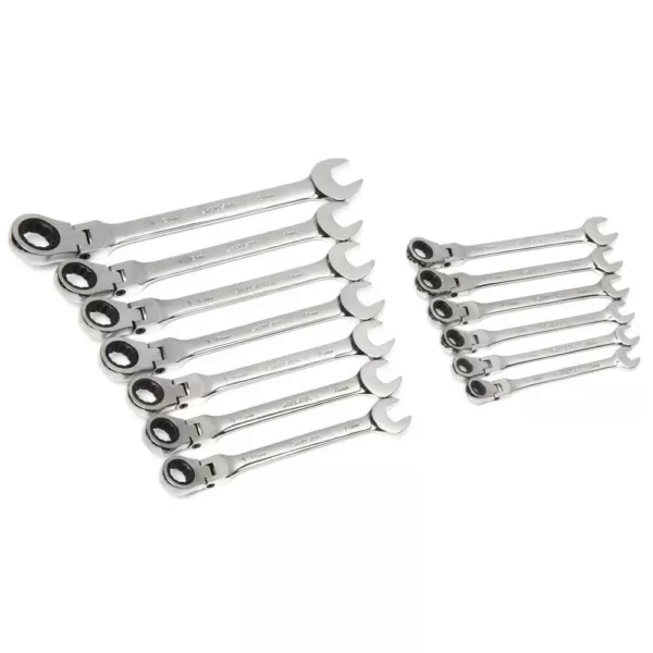 Husky Master Metric Flex Head Ratcheting Wrench Set (13-Piece)