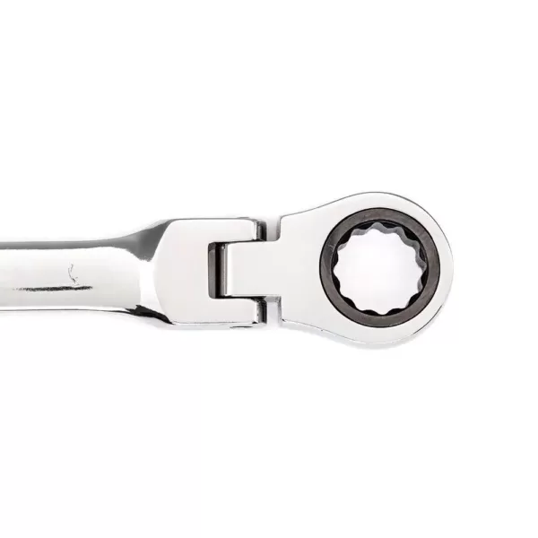 Husky 12 mm Flex Head Ratcheting Combination Wrench