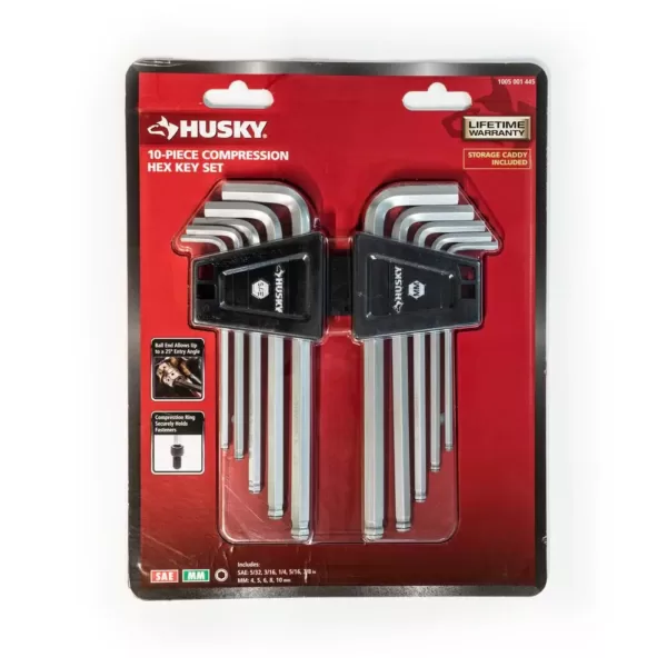 Husky Compression Hex Key Set (10-Piece)