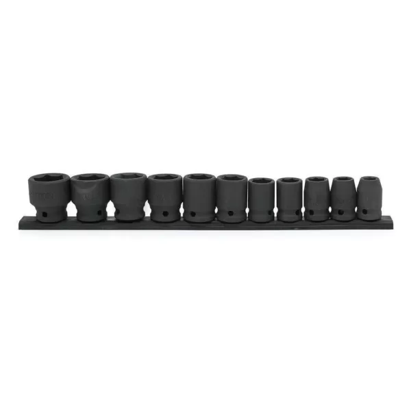 Husky 1/2 in. Drive Standard SAE Impact Socket Set (11-Piece)