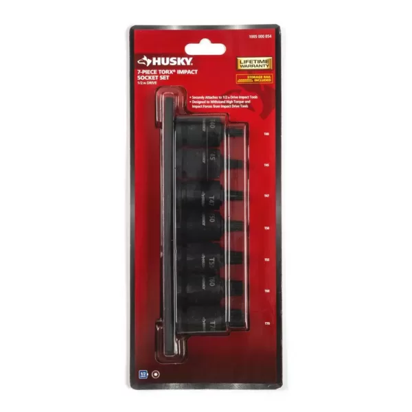 Husky 1/2 in. Drive Impact Torx Set (7-Piece)