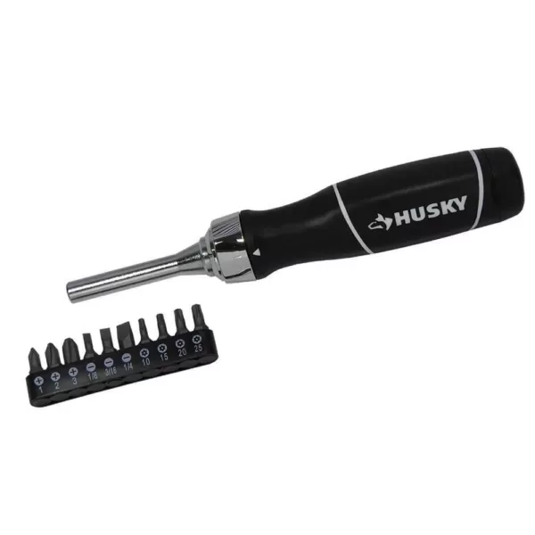 Husky Ratcheting Screwdriver Set (10-Piece)