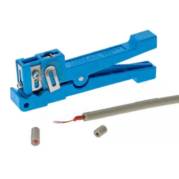 Ideal 1/8 in. to 7/32 in. Coax/Fiber Ringer Stripper, Blue