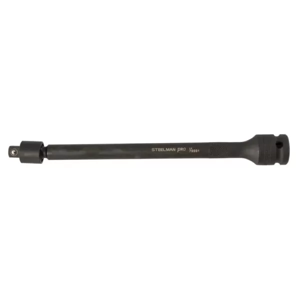 STEELMAN PRO 1/2 in. Drive 9 in. L x 3/8 in. Pinless Swivel Impact Extension Bar