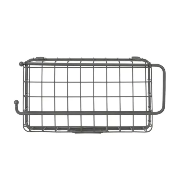 Spectrum Vintage Wall Mount Basket with Paper Towel Holder