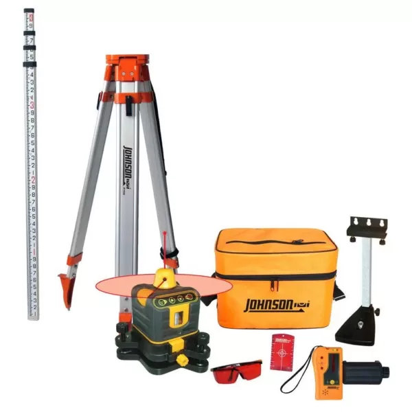 Johnson Manual-Leveling Rotary Laser Level System